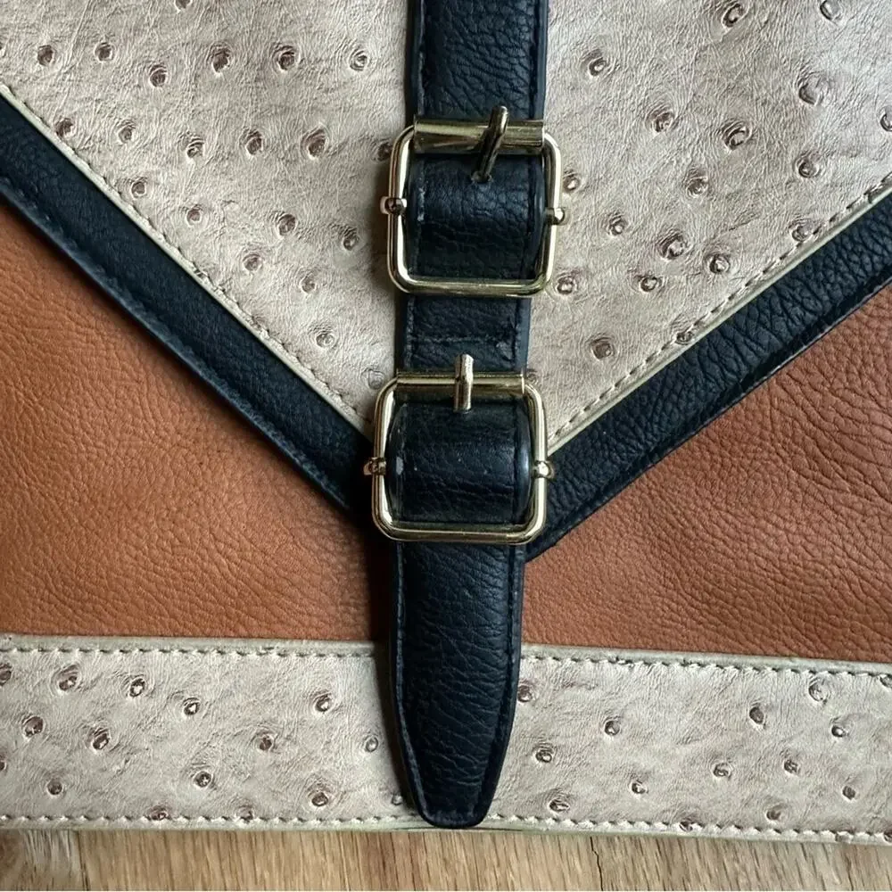 Steve Madden Envelope Clutch Faux Leather Purse